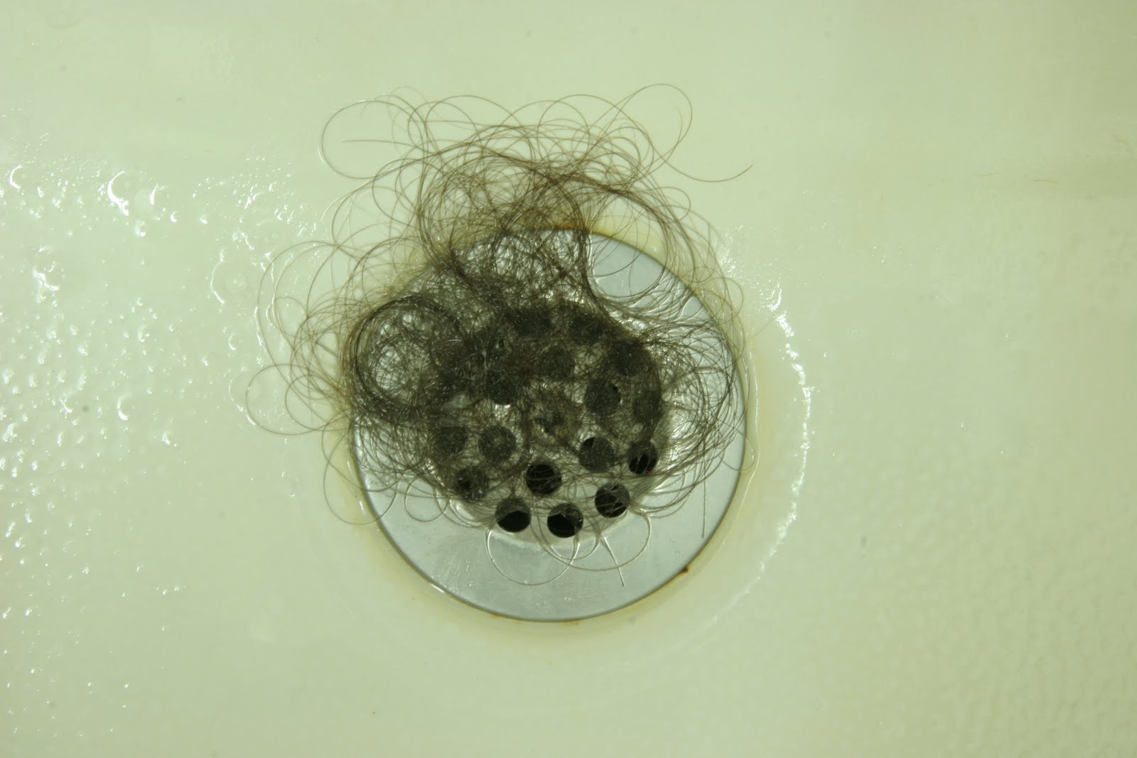 hair in the shower