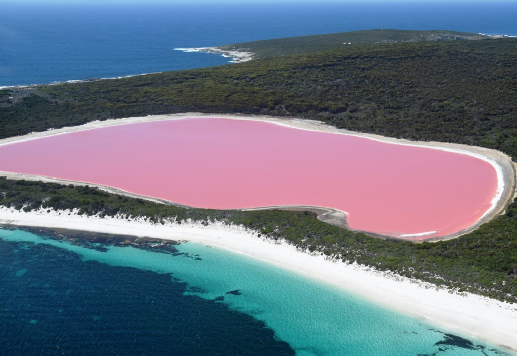 Australia's Lake Hillier awesome facts