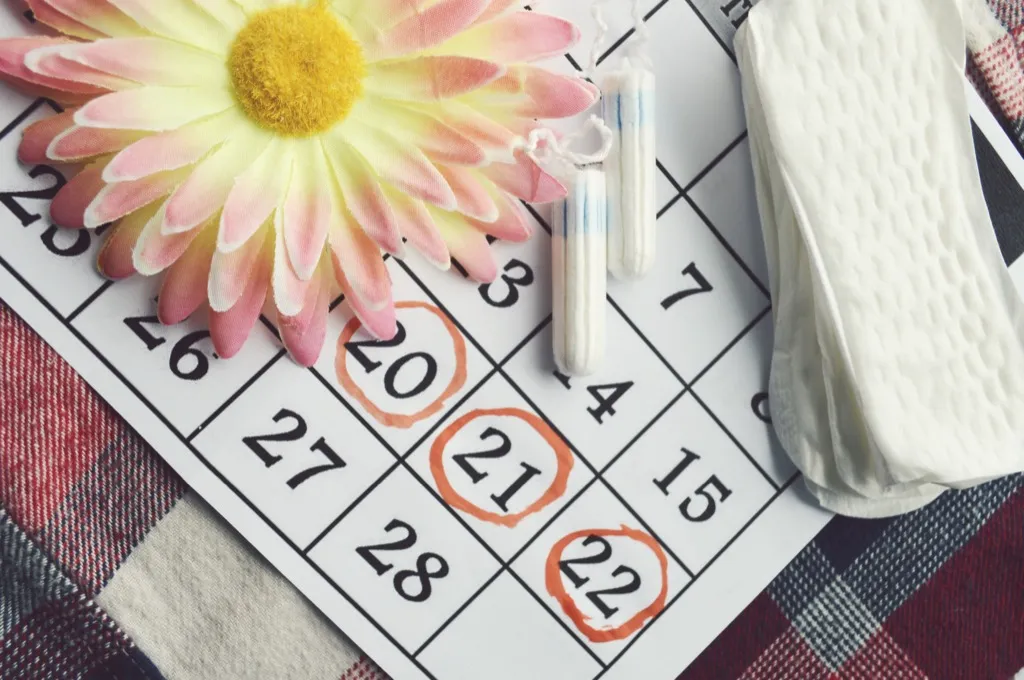 Period calendar signs your metabolism is slow