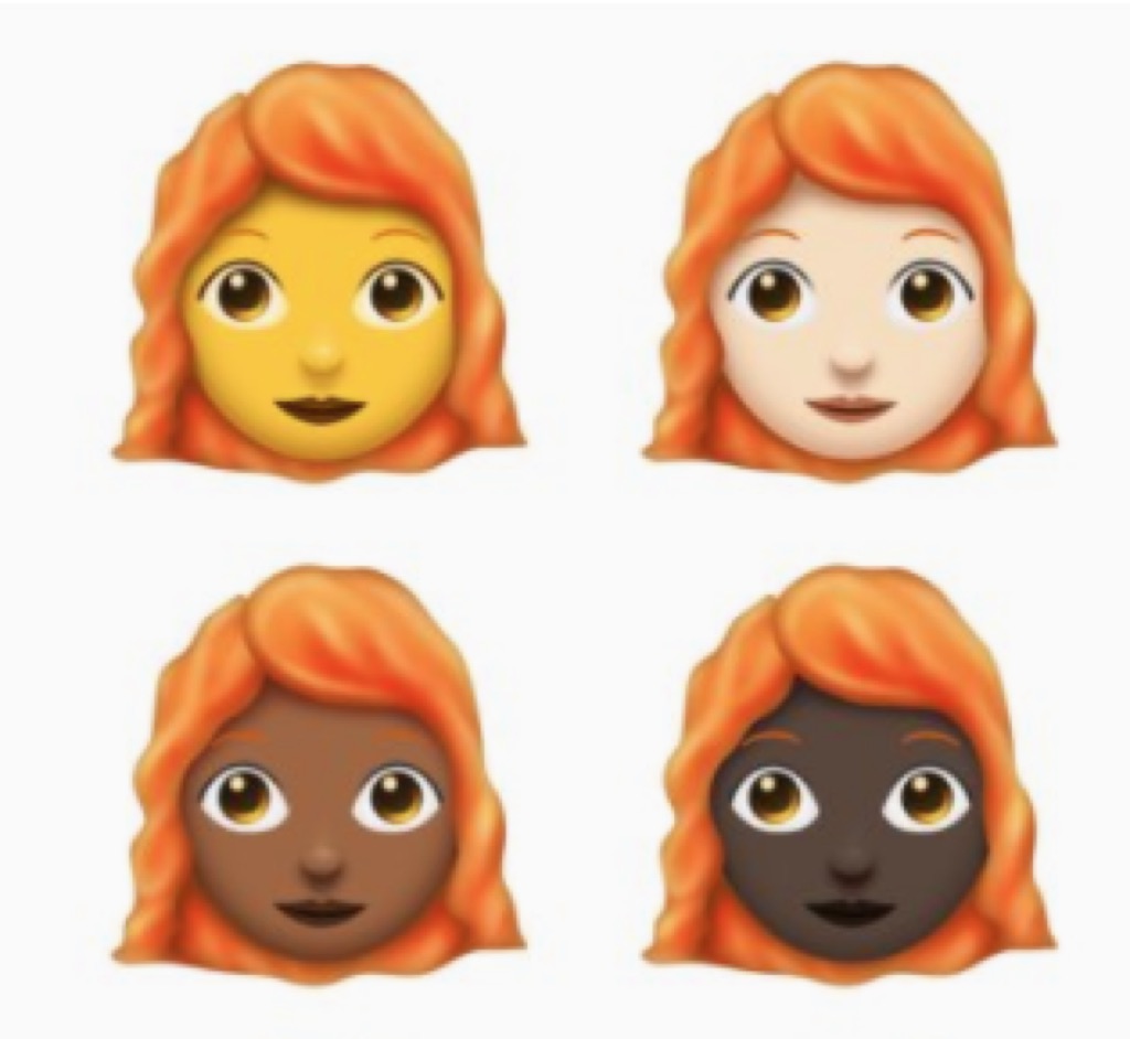 red-headed emojis
