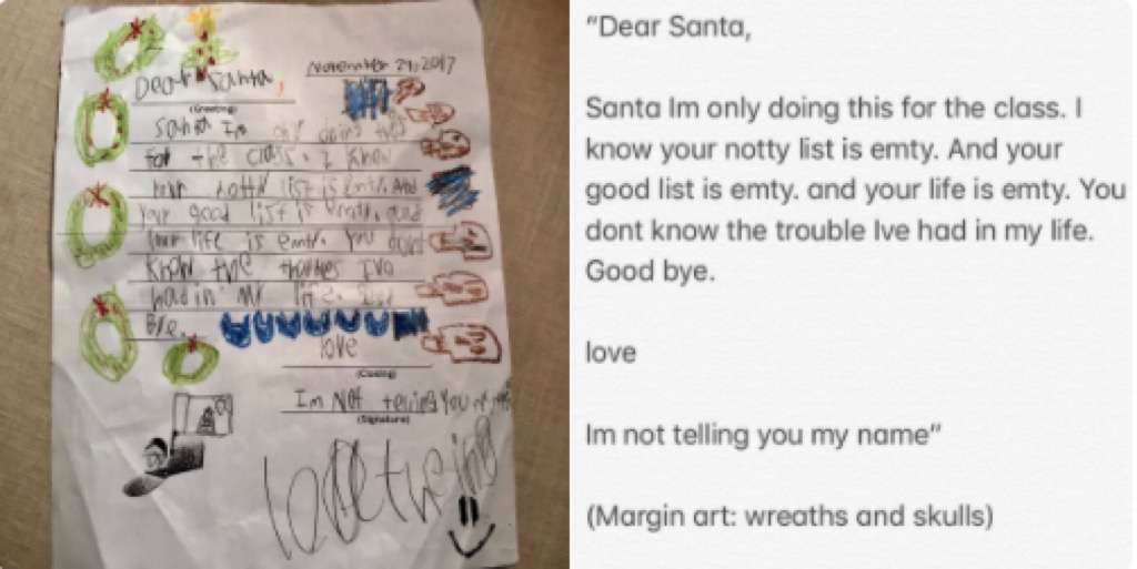 letters to santa viral