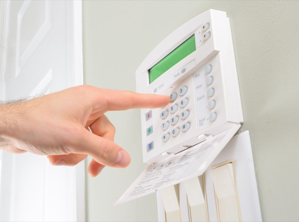 security system panel things burglars know about your home