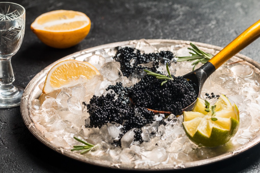 caviar healthiest holiday finger foods