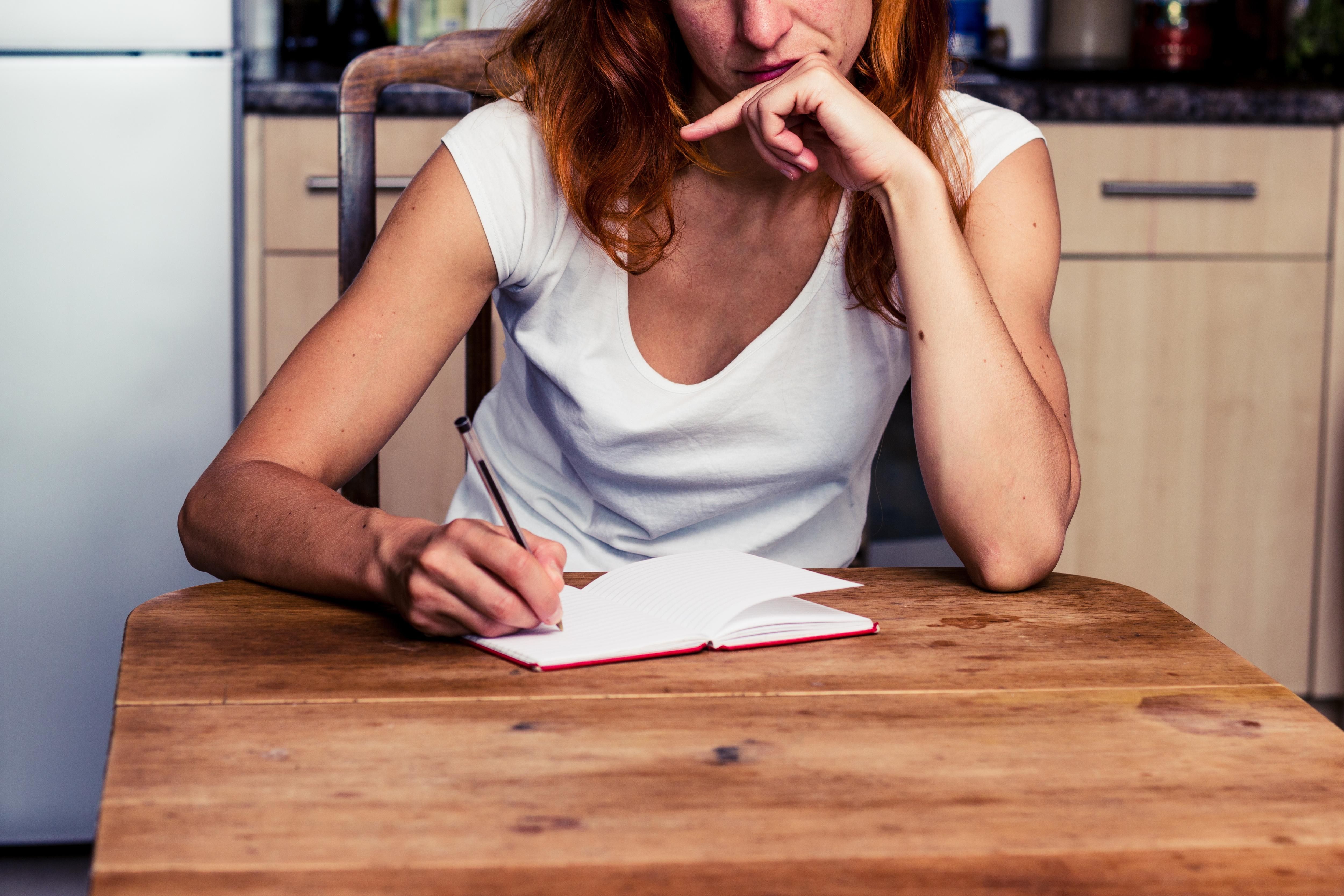 keep a habit woman at a desk