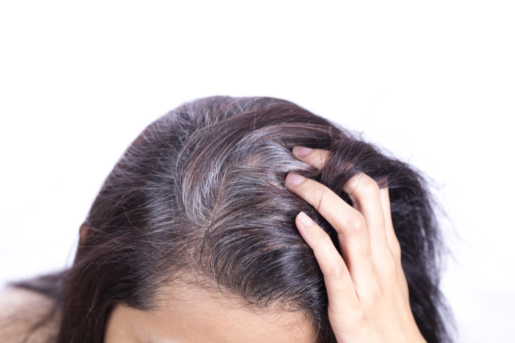 getting gray hair is one of the worst parts about being 40