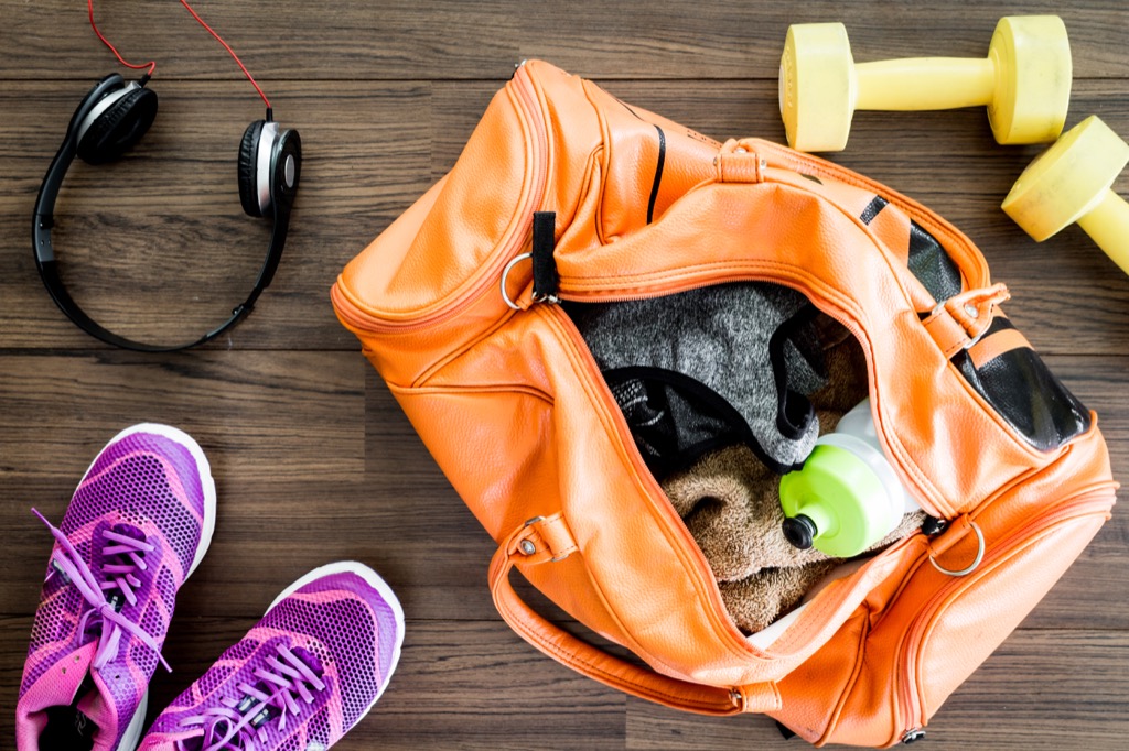 gym bag packed habits