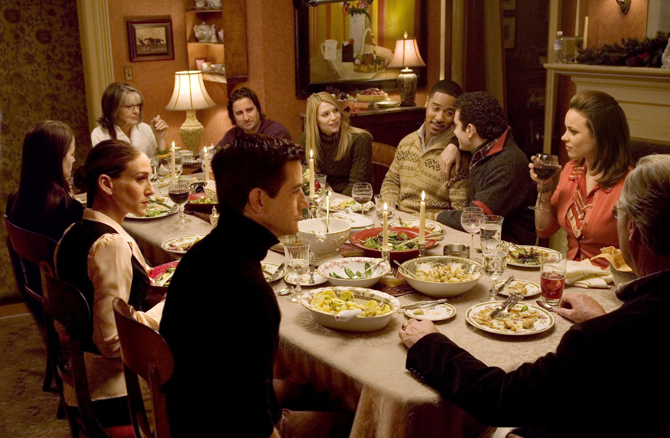 family dinner scene from the family stone