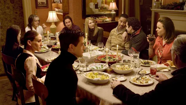 family dinner scene from the family stone