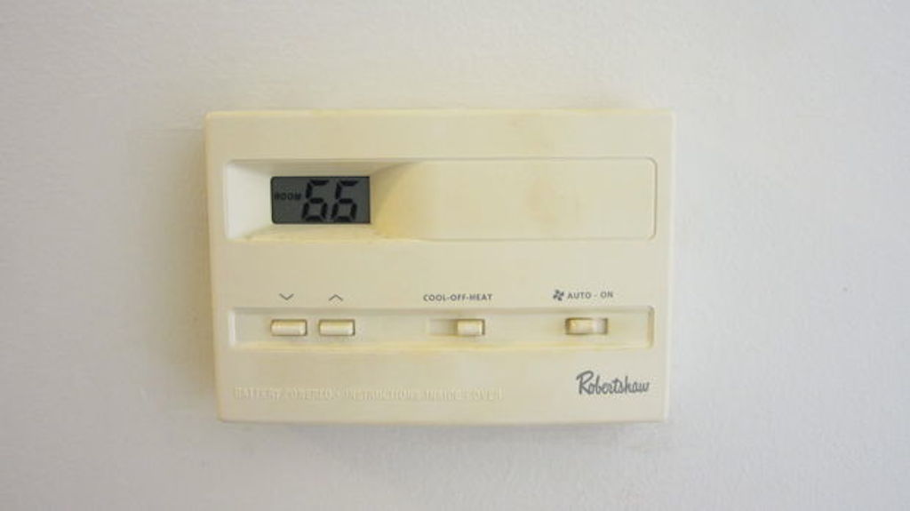 winter warm hacks ice on thermostat