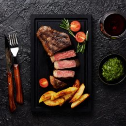 Perfect steak.