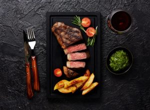 Perfect steak.