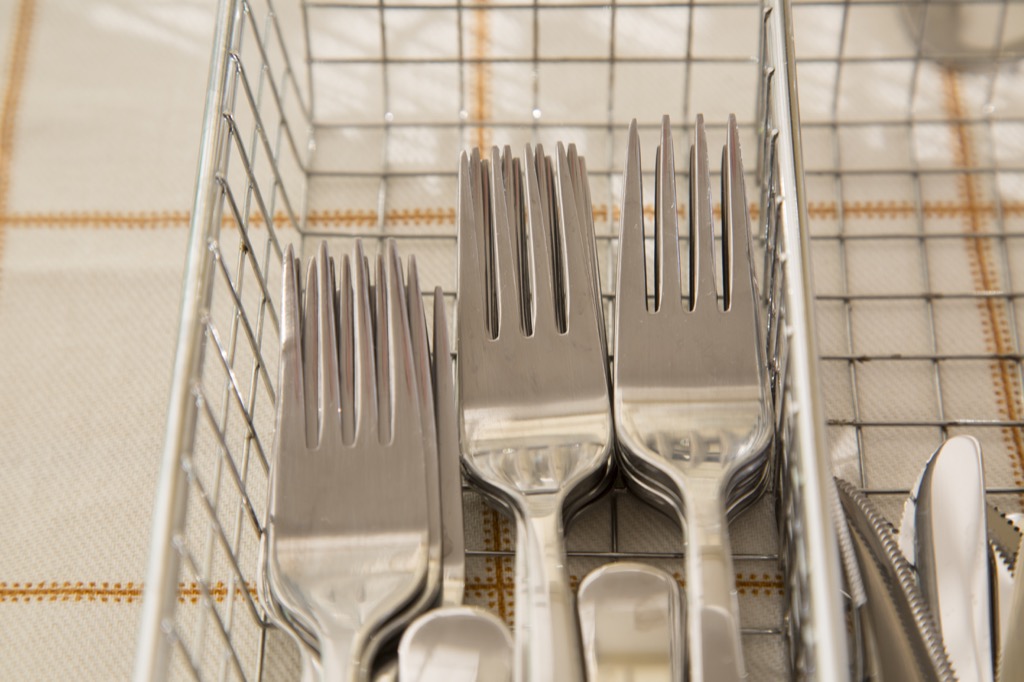 Forks in drawer