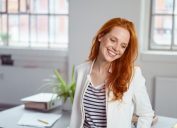 Woman with red hair, skin cancer facts