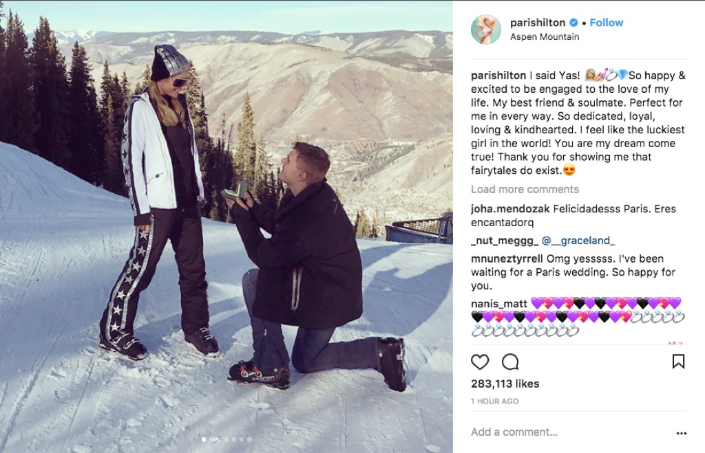 Chris Zylka proposes to Paris Hilton