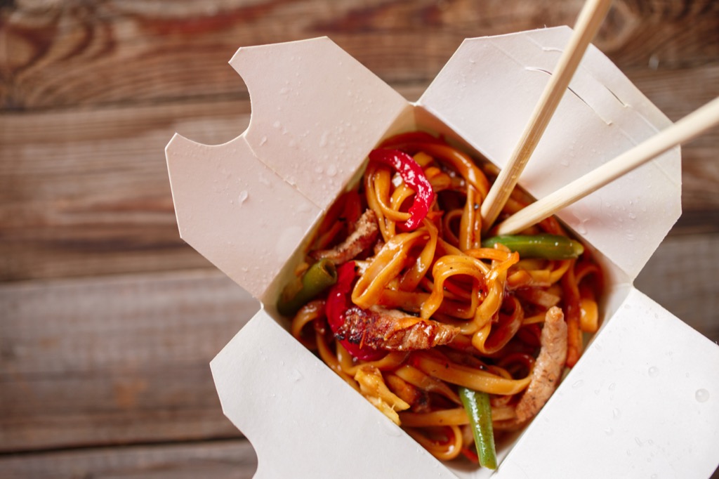 chinese takeout box noodles