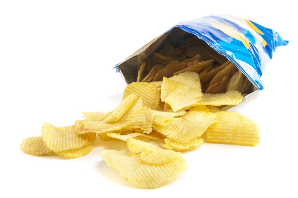 Snacking on Chips Worst Habits