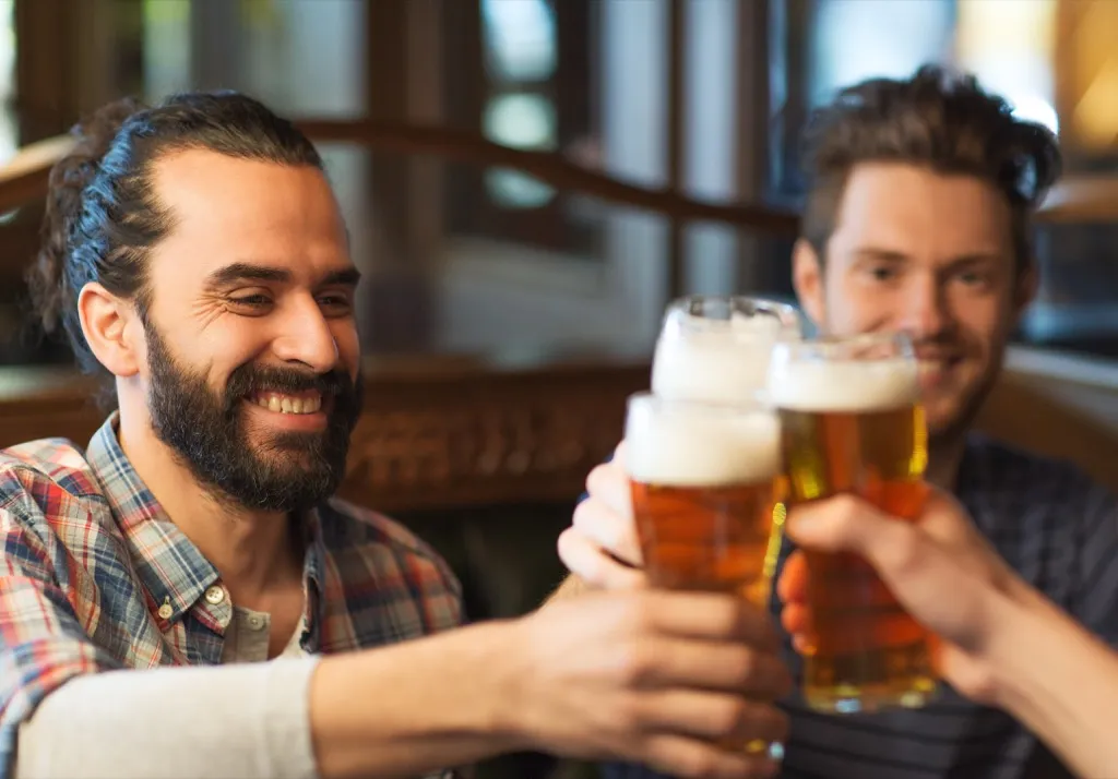 Men drinking beer facts about life
