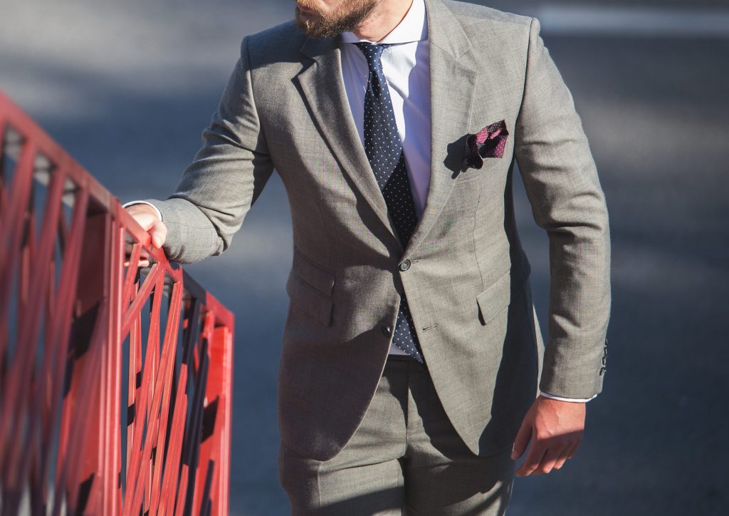 Man Walking in Suit Italians