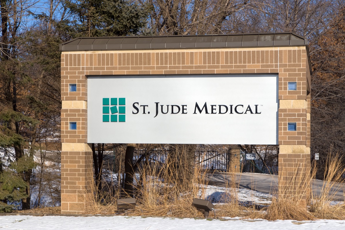 st jude medical center sign