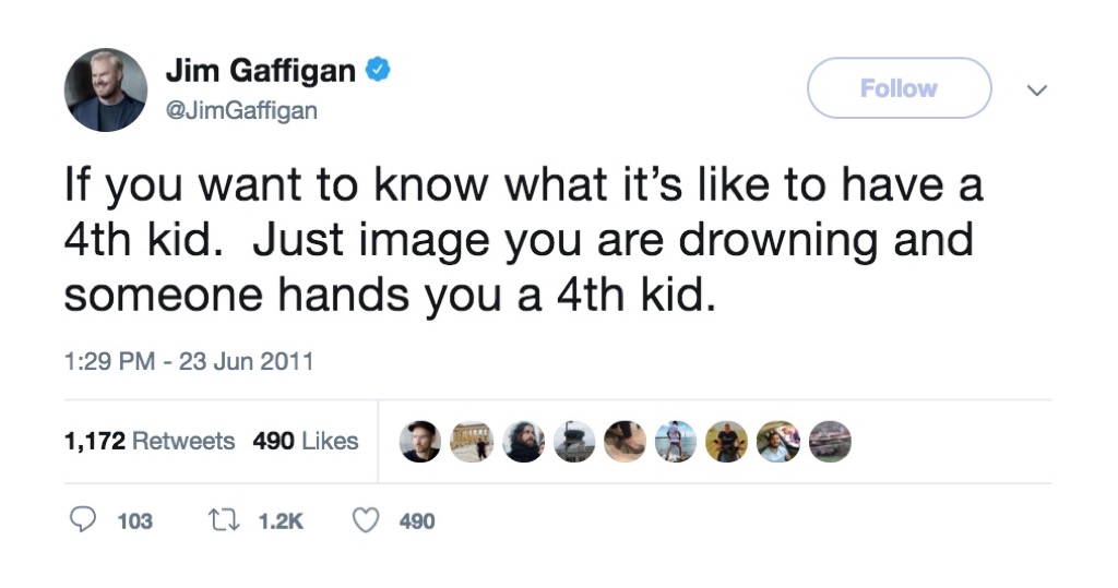 Jim Gaffigan Funniest Parenting Tweets