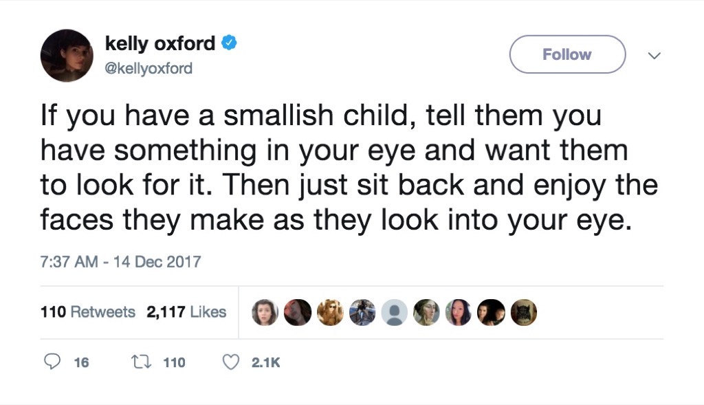 Kelly Oxford Funniest Parenting Tweets