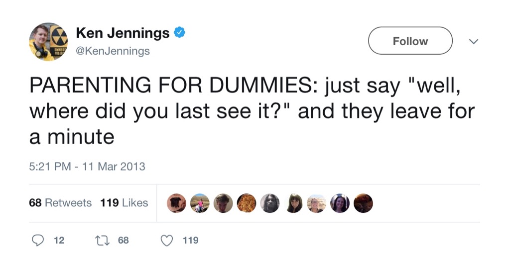 Ken Jennings funny tweet