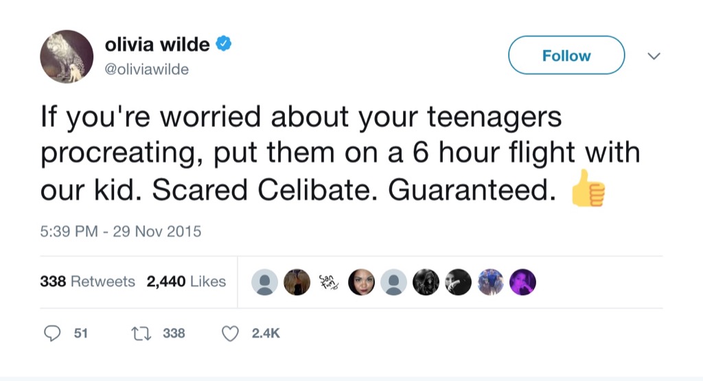Olivia Wilde Funniest Parenting Tweets