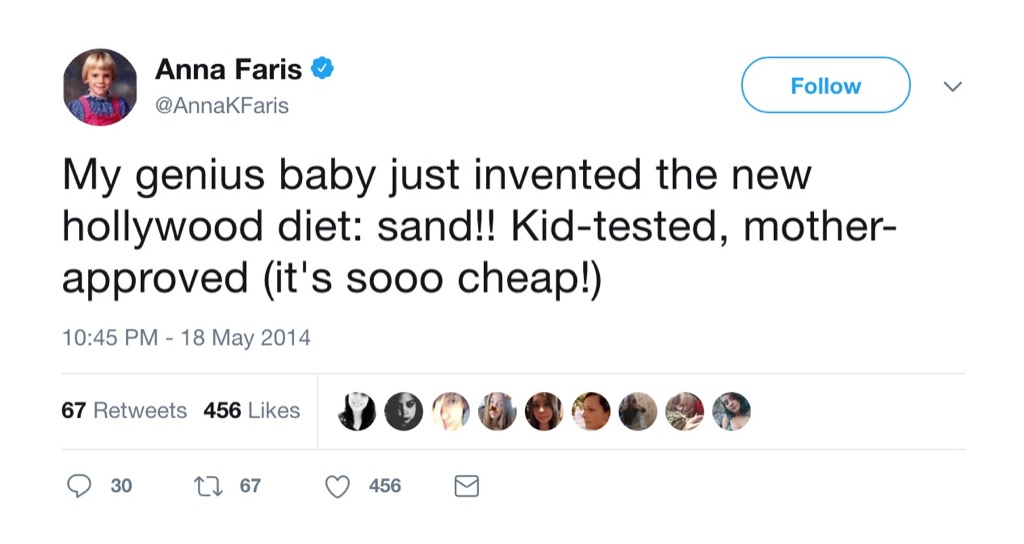 Anna Faris parenting tweet