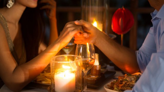 Couple Having Romantic Dinner