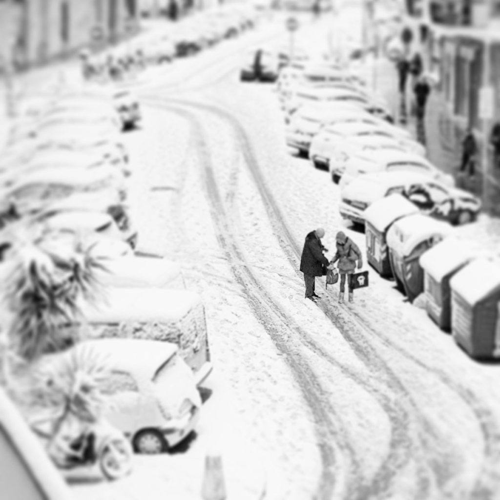 snow in rome