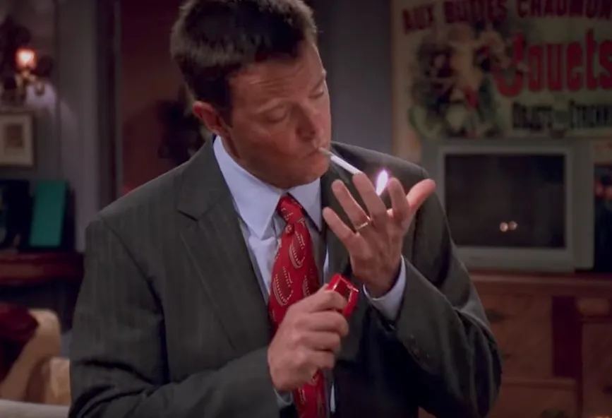 Friends Chandler Smoking Funniest Jokes From Friends