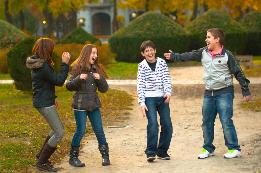 Group of Kids Laughing