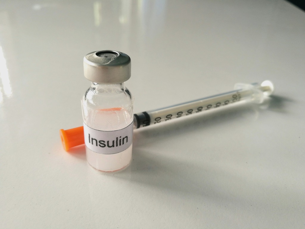 Diabetes insulin bottle