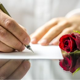 Man Writing Love Note Romance