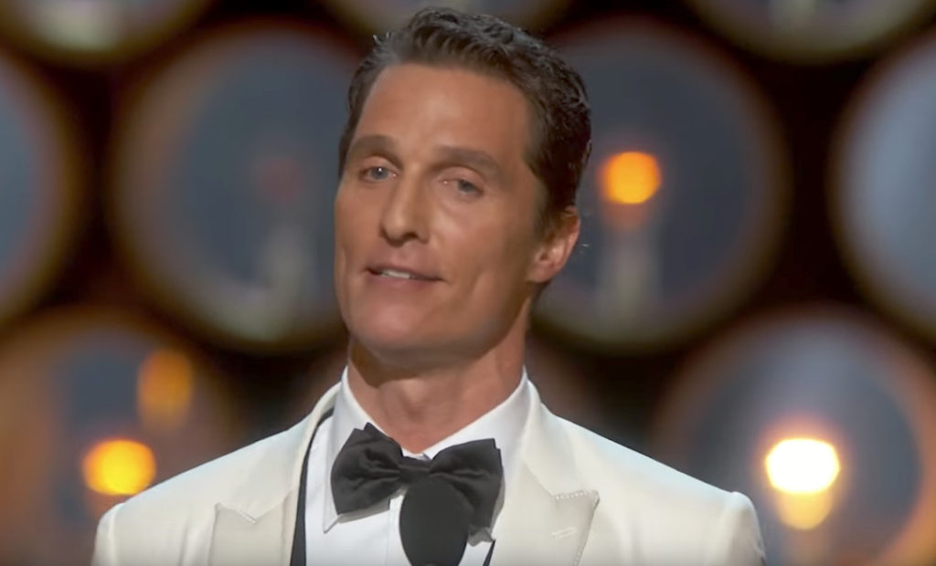 Matthew McConaughey Funniest Awards Acceptance Speech Punchlines
