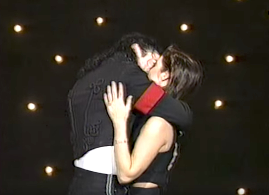 Michael Jackson Lisa Marie Presley Kissing celebrity awards