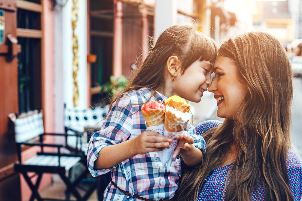 Mother and Daughter Eating Ice Cream Changes after 40
