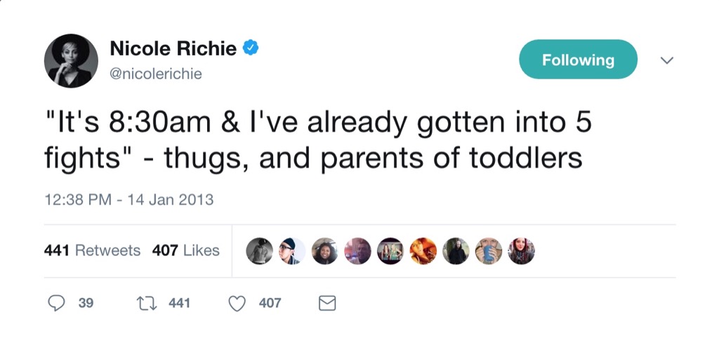 Nicole Richie funny tweet