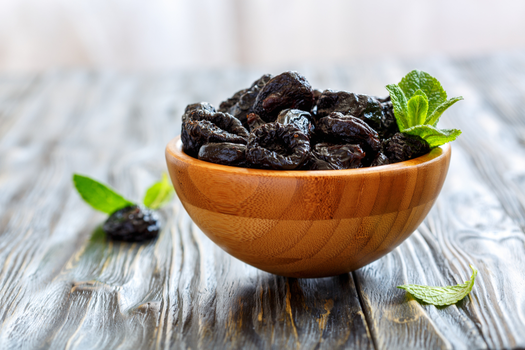 Prunes in Bowl Anti-Aging