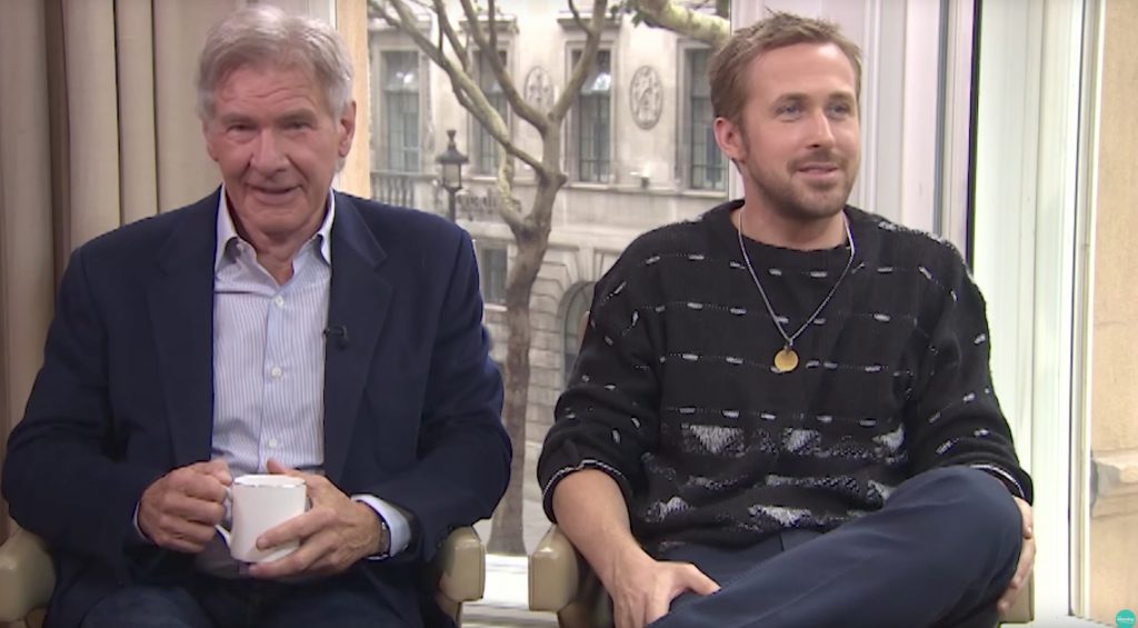 Ryan Gosling and Harrison Ford
