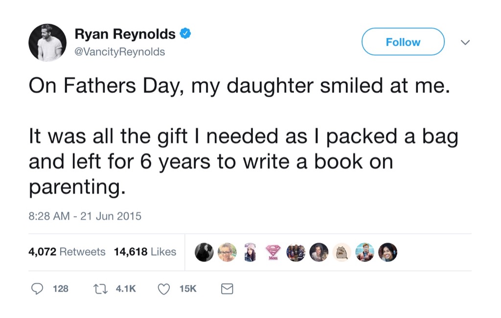 Ryan Reynolds funny tweet