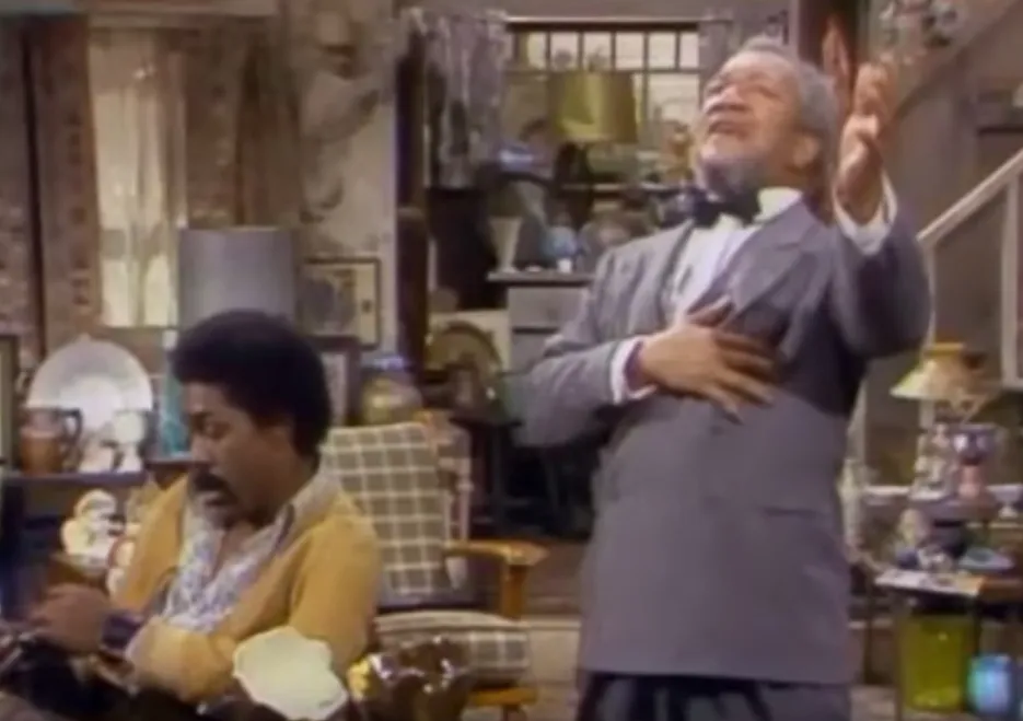 Sanford and Son Fred Sanford Fakes Heart Attack Funniest Sitcom Jokes
