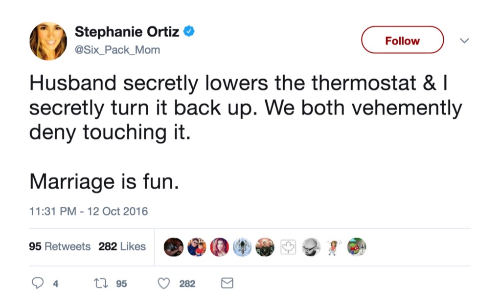 Stephanie Ortiz funniest celebrity marriage tweets