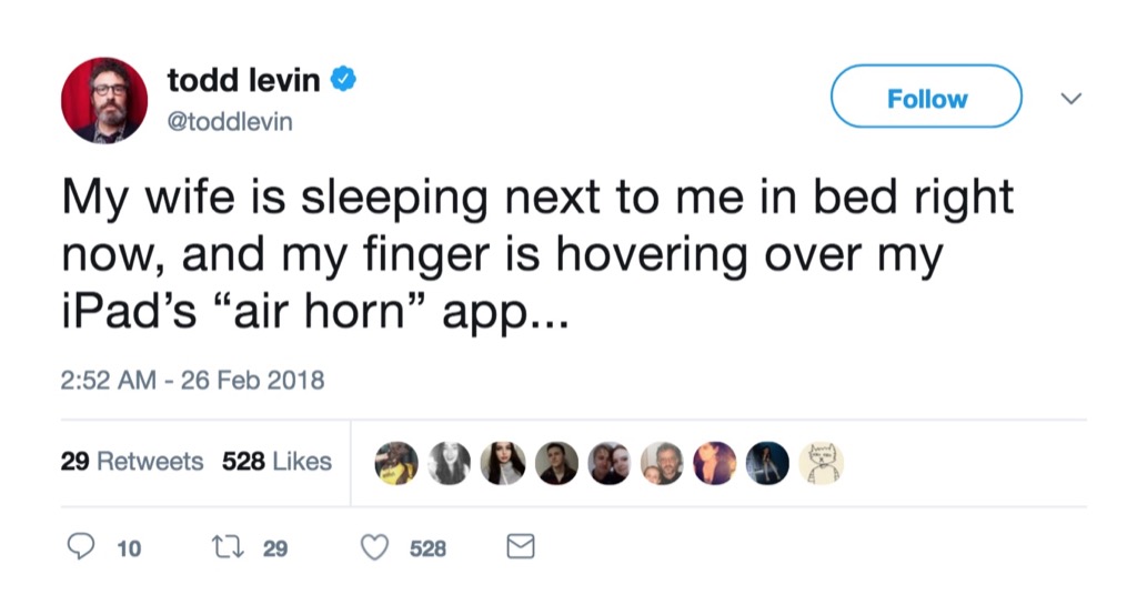 Todd Levin funniest celebrity marriage tweets