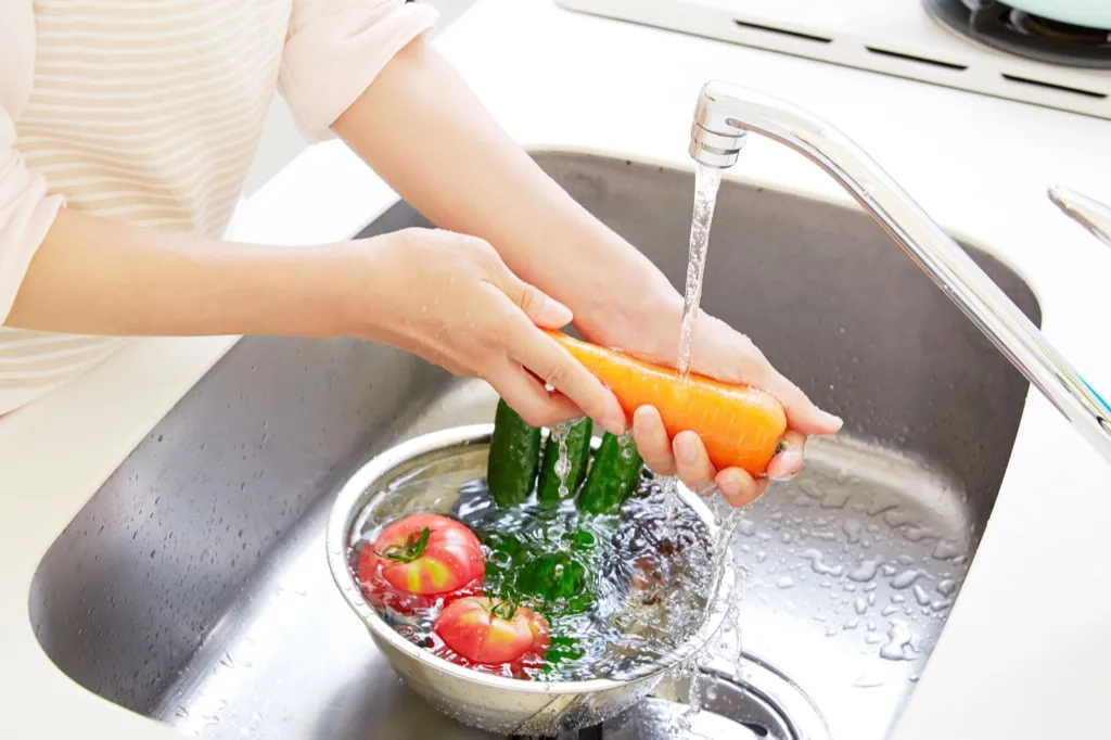 Washing fruits and vegetables
