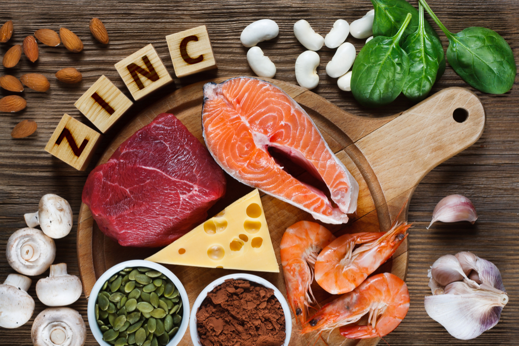 Food with Zinc Anti-Aging