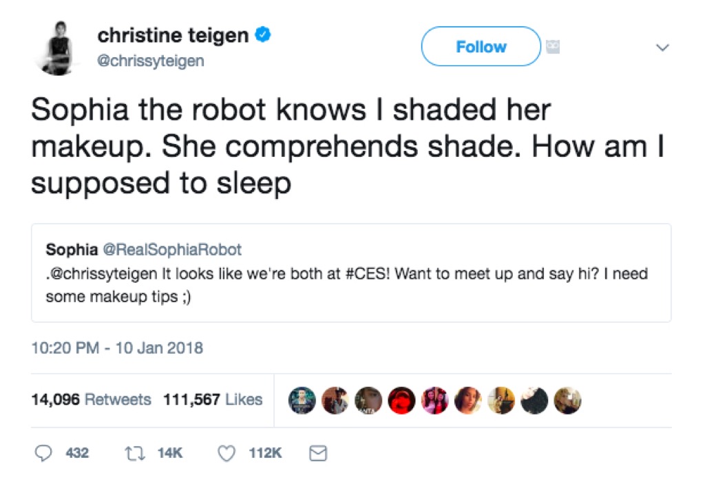 Chrissy Teigen Tweets