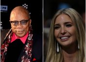side by side photo of ivanka trump and quincy jones