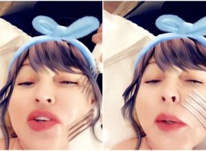 madonna gets a fork facial