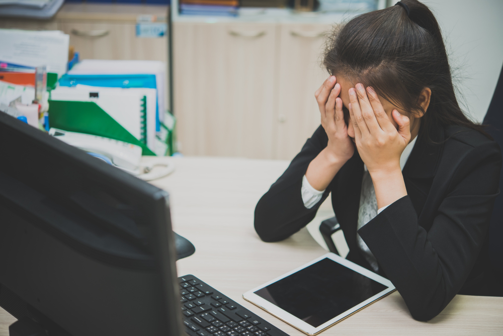 Woman Frustrated at Work Sexist at Work